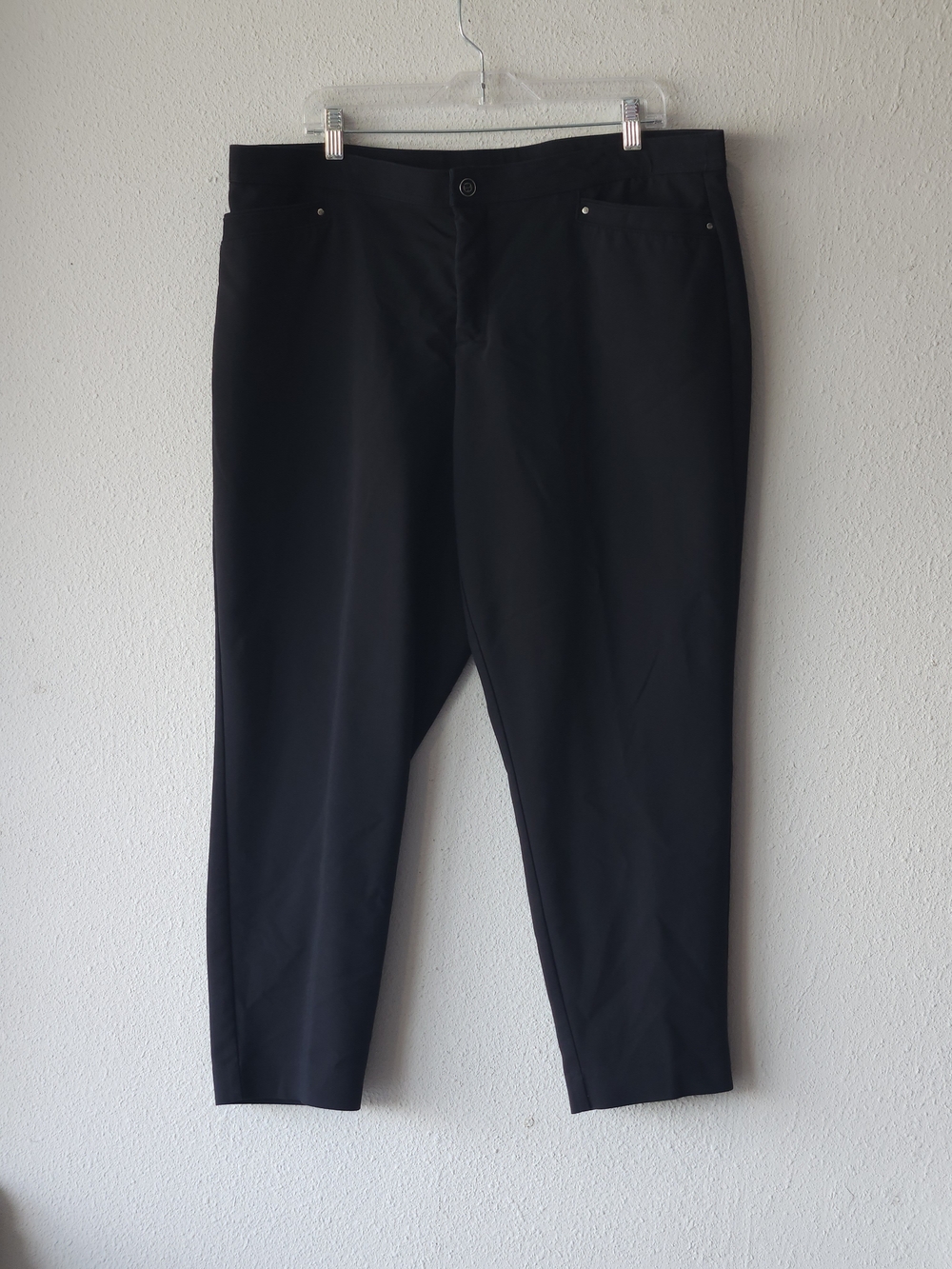 CJ Banks Black Straight Leg Jeans PLUS SIZE 18W